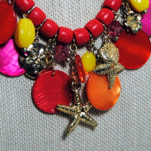 Statement Jewelry Necklace Ocean Marine Themed - Picture 3 of 4